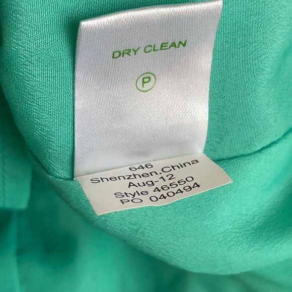 Lilly Pulitzer Dress Womens 0 Turquoise Lace Helene Lagoon Scalloped Trim Sheath - Picture 13 of 16